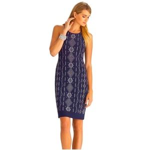 WHBM Chemise style shift dress with gold and silver studdded embellishment